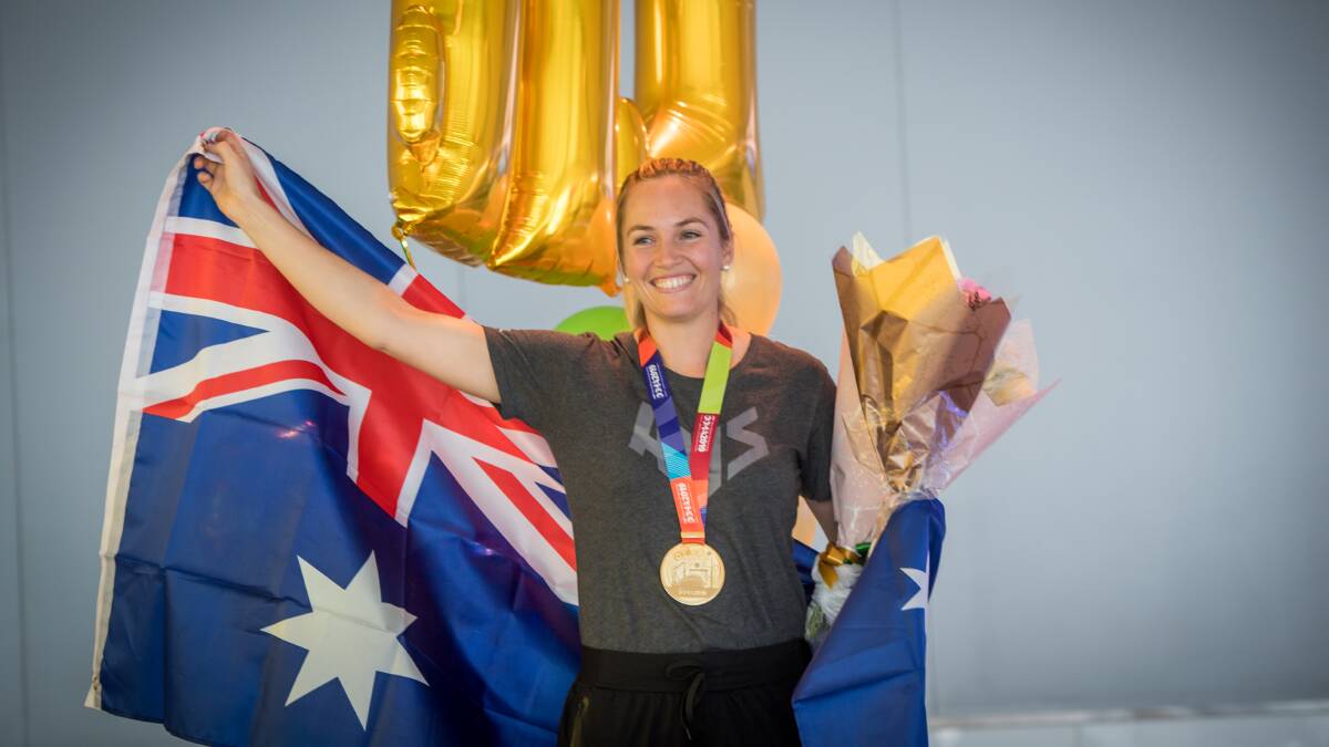 World champion Kelsey-Lee Barber will train in Canberra for the next two months before launching her international campaign. Picture: Karleen Minney