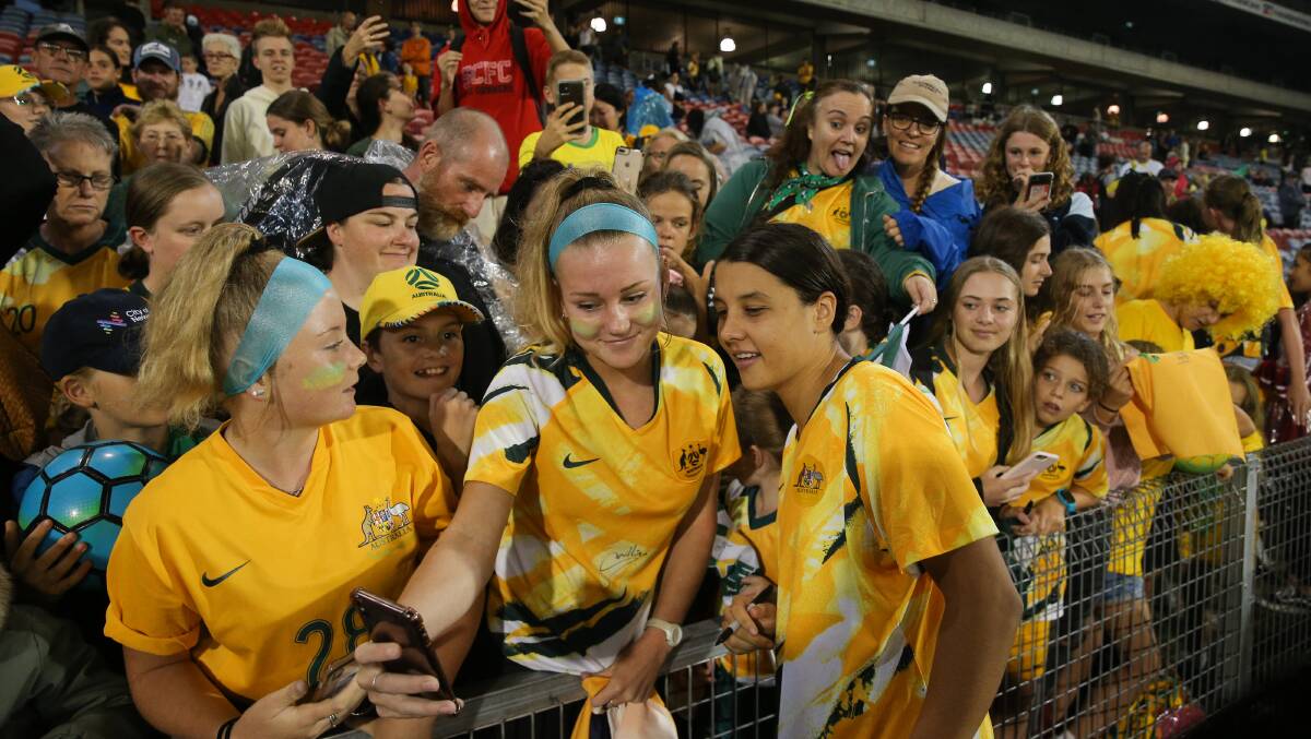 The Matildas are enjoying a ground swell of support. Picture: Max Mason-Hubers
