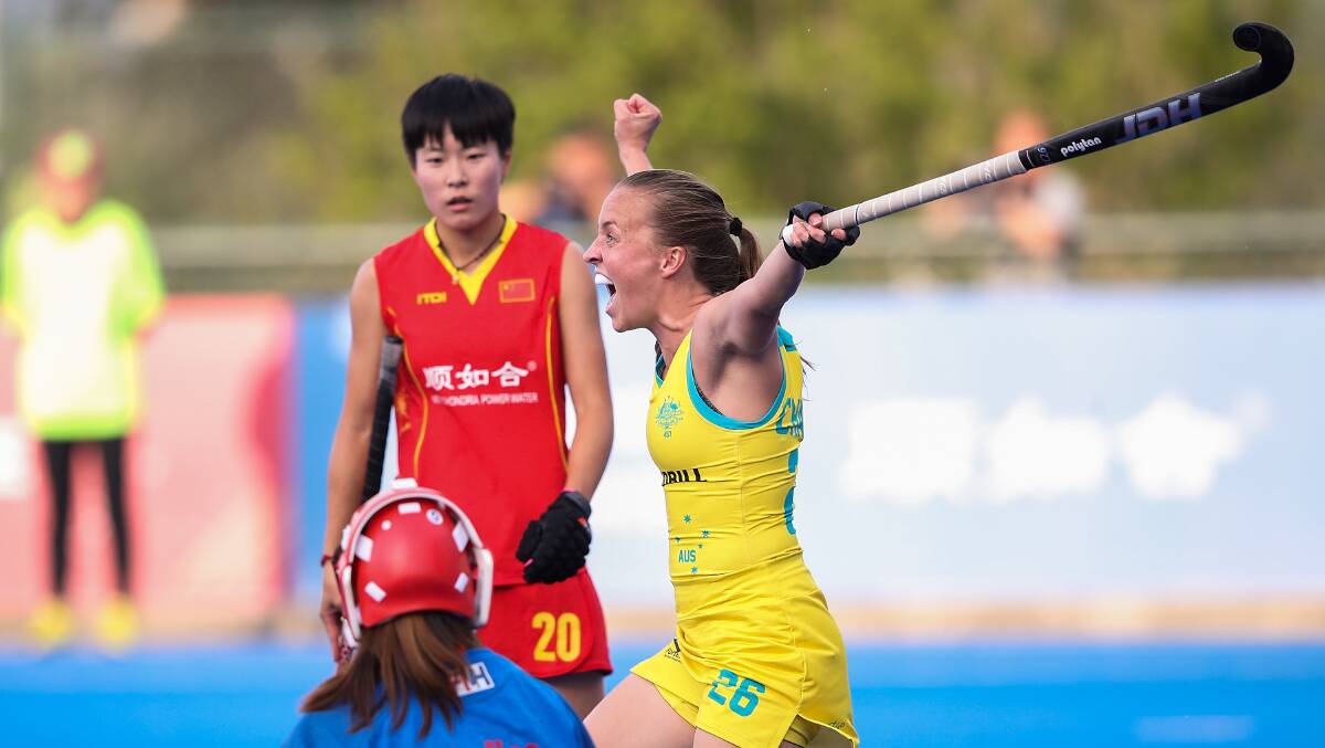 Crookwell's Emily Chalker scored 88 goals in her 11-year Hockeyroos career. Picture: Getty Images