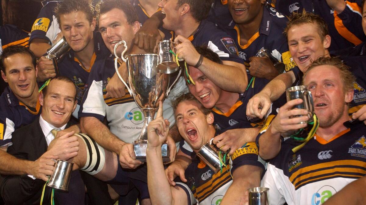 The Brumbies dropped the ACT from their name in 2004, the same year the club won its second title.