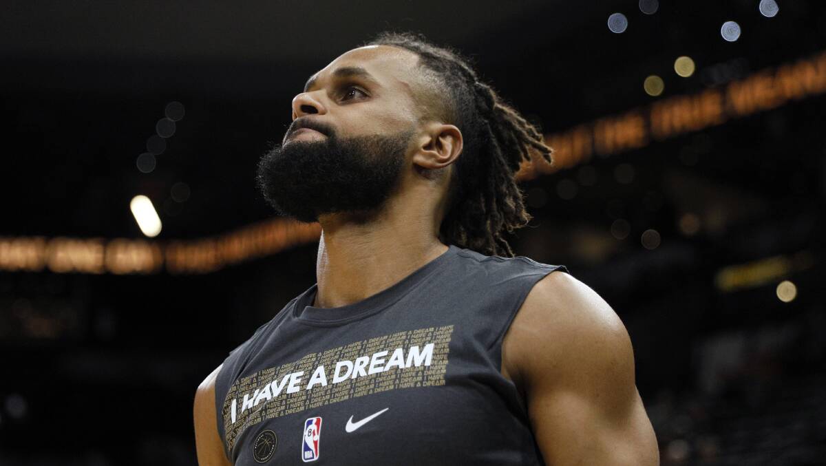 Patty Mills is being forced to bide his time in Atlanta. Picture Soobum Im-USA TODAY Sports