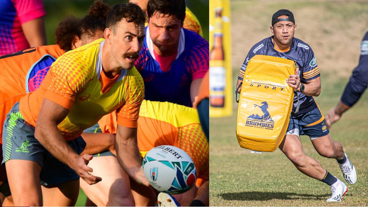 Nic White, left, and Christian Lealiifano could be Brumbies secret weapons this season. Pictures: Stuart Walmsley, Karleen Minney