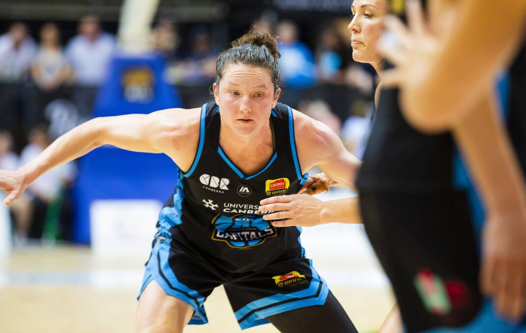 Kelsey Griffin injured her shoulder during the WNBL finals series. Picture: Jamila Toderas