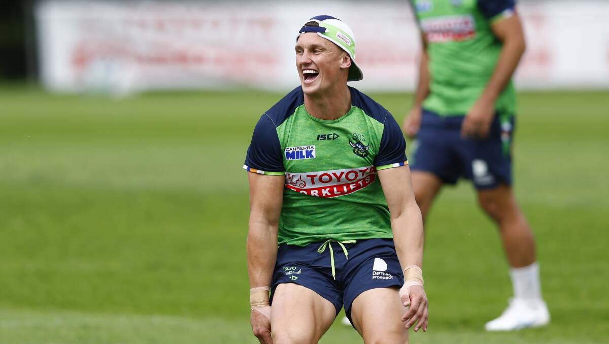Jack Wighton has been all smiles despite the ongoing contract saga. Picture by Keegan Carroll
