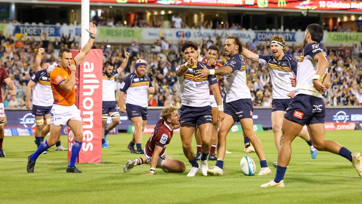 The Brumbies are undefeated after three games this year. Picture by Sitthixay Ditthavong