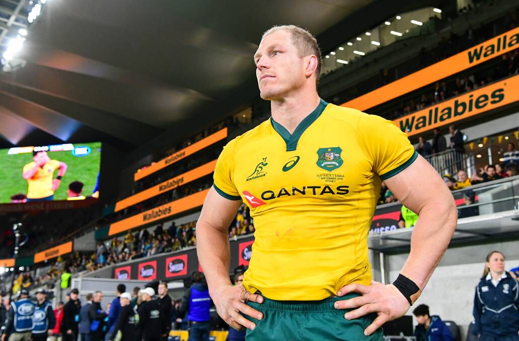 David Pocock played his final game for the Wallabies at the World Cup last year. Picture: Stuart Walmsley