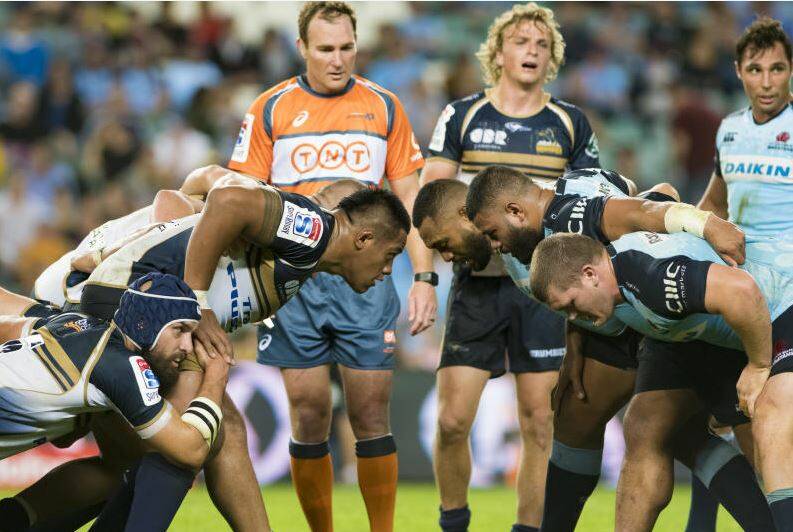 The Brumbies pride themselves on having a strong scrum. Picture: Sitthixay Ditthavong