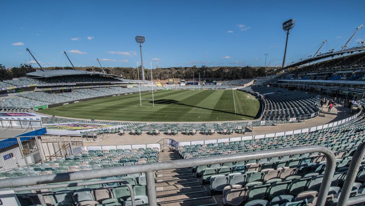 Canberra Stadium will be used for the foreseeable future. Picture: Karleen Minney