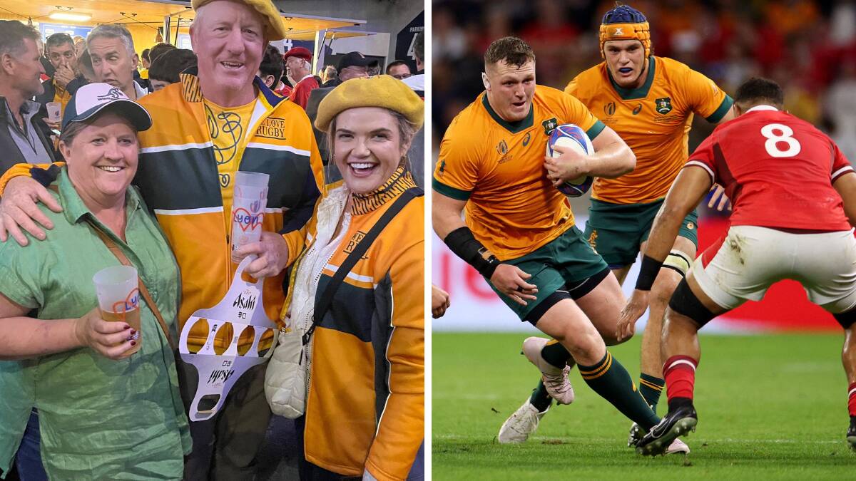 Canberra Times journalist Karen Hardy, left, was in the stands as the Wallabies slumped to a World Cup disaster.