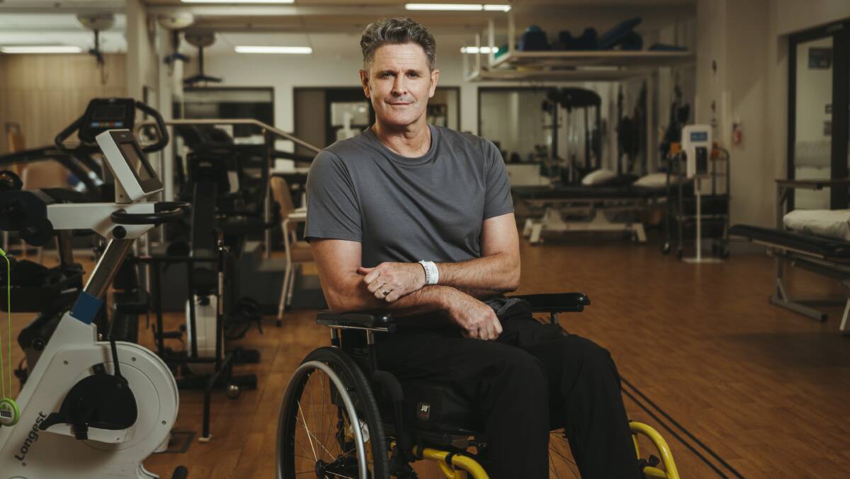 Chris Cairns had an aortic dissection and suffered a spinal stroke. Picture: Dion Georgopoulos