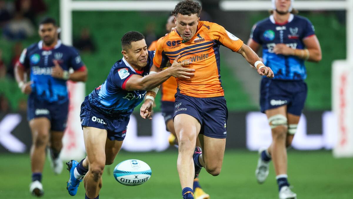 Tom Banks tore the Melbourne Rebels apart on Friday night. Picture: Getty Images