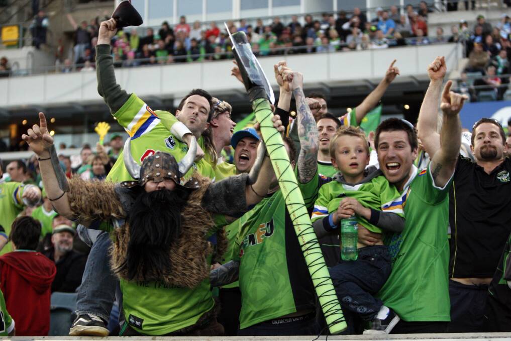 Raiders fans are going nuts for a preliminary final. Picture: NRL Images