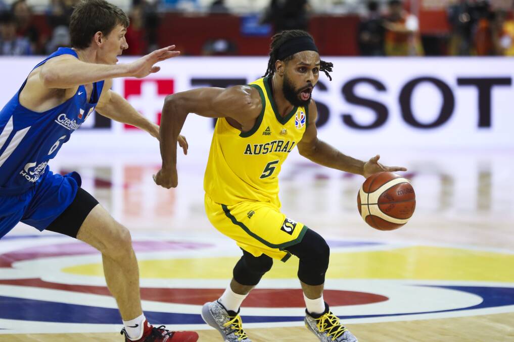Patty Mills has been a star at the basketball world championships. Picture: Getty Images