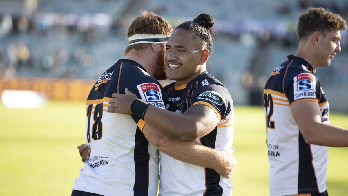 The Brumbies scored 104 points in the last two games before the coronavirus shutdown. Picture: Sitthixay Ditthavong