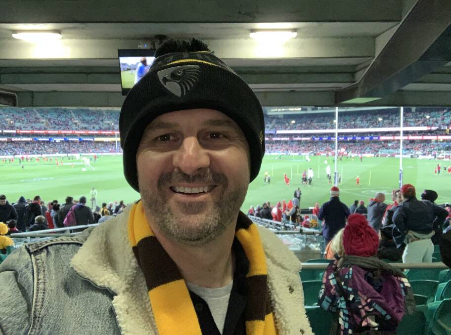 ACT Chief Minister and Hawthorn fan Andrew Barr will be at Manuka Oval on Friday night. Picture: Supplied