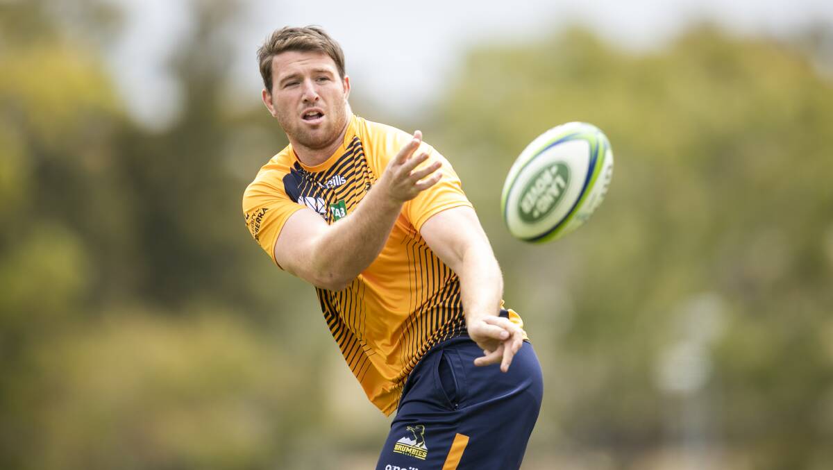 Ed Kennedy will play his first game for the Brumbies this weekend. Picture: Keegan Carroll
