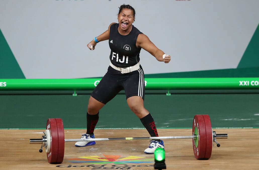 Eileen Cikamatana competed for Fiji at the Commonwealth Games. Picture: Getty Images