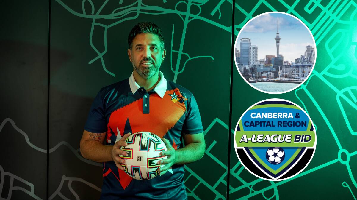 Canberra A-League bid leader Michael Caggiano has been working to secure investors. It's hoped Auckland's new backer will boost Canberra's chances. Picture by Sitthixay Ditthavong