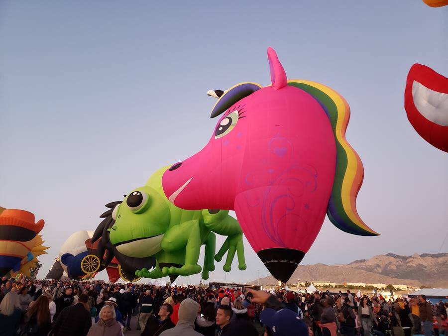Allycorn, the pink unicorn hot-air balloon. Picture: Supplied
