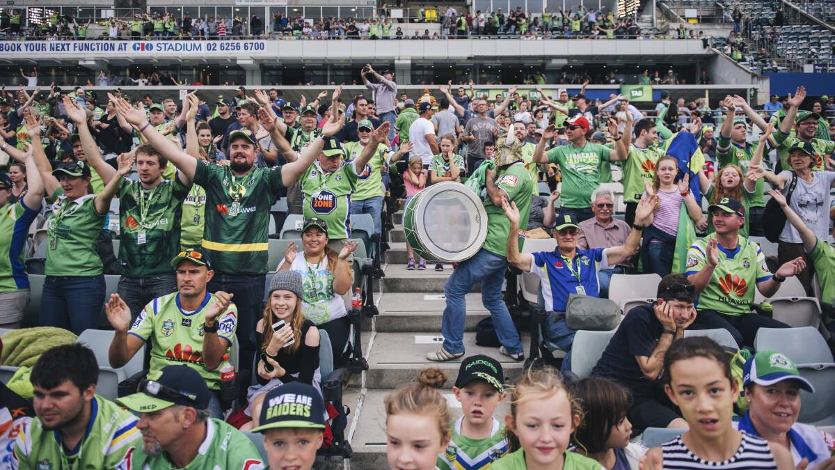 Canberra Stadium crowds will be at full capacity this year. Picture: Rohan Thomson