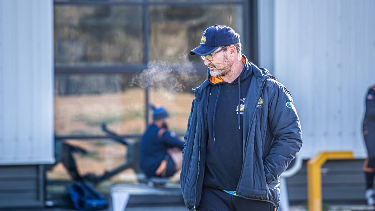 Dan McKellar watched over Brumbies training on Tuesday morning. Picture: Karleen Minney