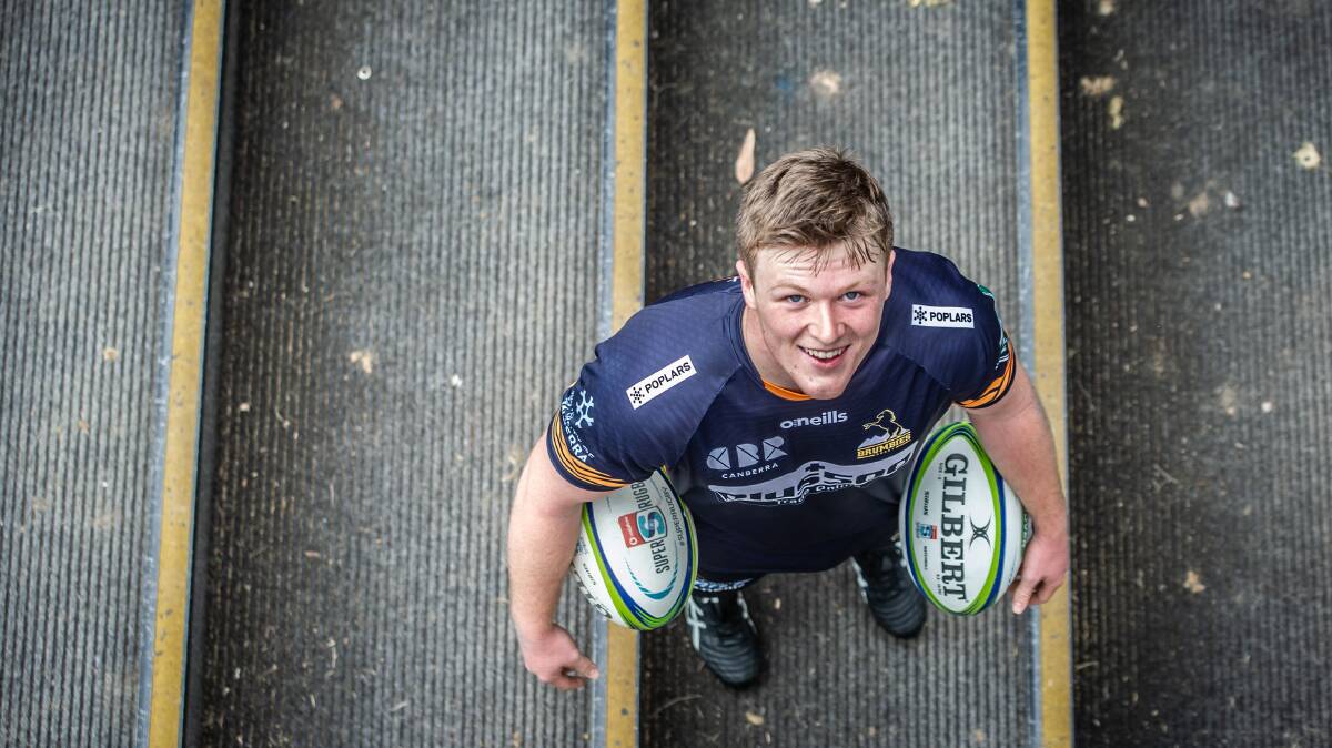 Brumbies young gun Billy Pollard said choosing rugby was the right decision. Picture: Karleen Minney