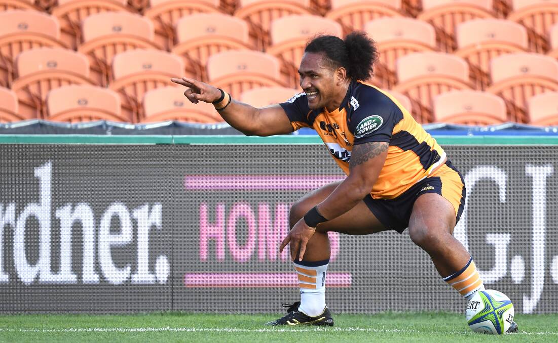 Solomone Kata scored in the first half. He is fast becoming a Brumbies' X-factor. Picture: Photosport