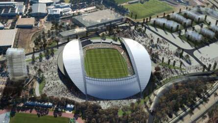 A super stadium for AFL, cricket, rugby league, rugby union and soccer was flagged as a design option for Canberra in 2009. Picture supplied
