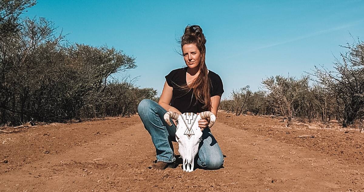 Leanne Reeves learned the art of skull painting at home in rural New South Wales and is now bringing it to North West Queensland.