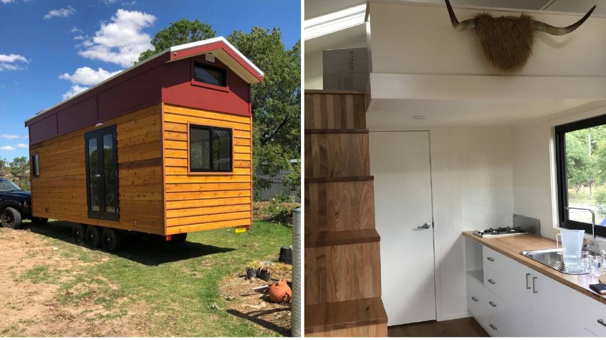 SNEAK PEEK: Kathy McLennan lives out the back of her dad's place in her custom designed tiny house and says she wouldn't have it any other way. Pictures: supplied