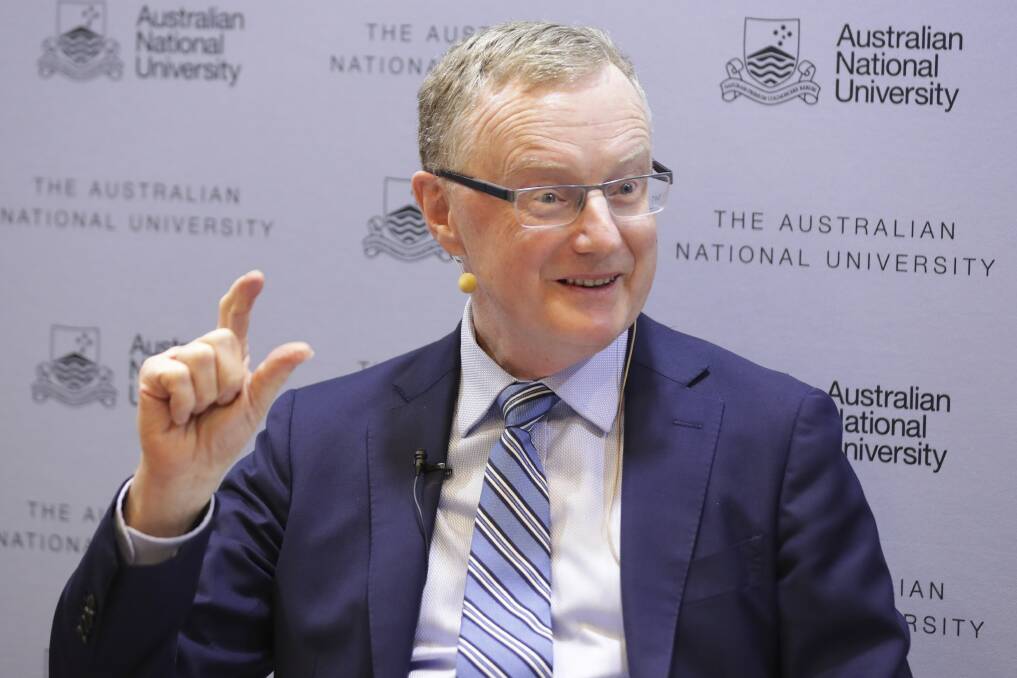 Buying time: Governor of the Reserve Bank of Australia, Philip Lowe. The RBA, concerned about the country's weak growth rate, cut interest rates to a historic low this week. Picture: Alex Ellinghausen