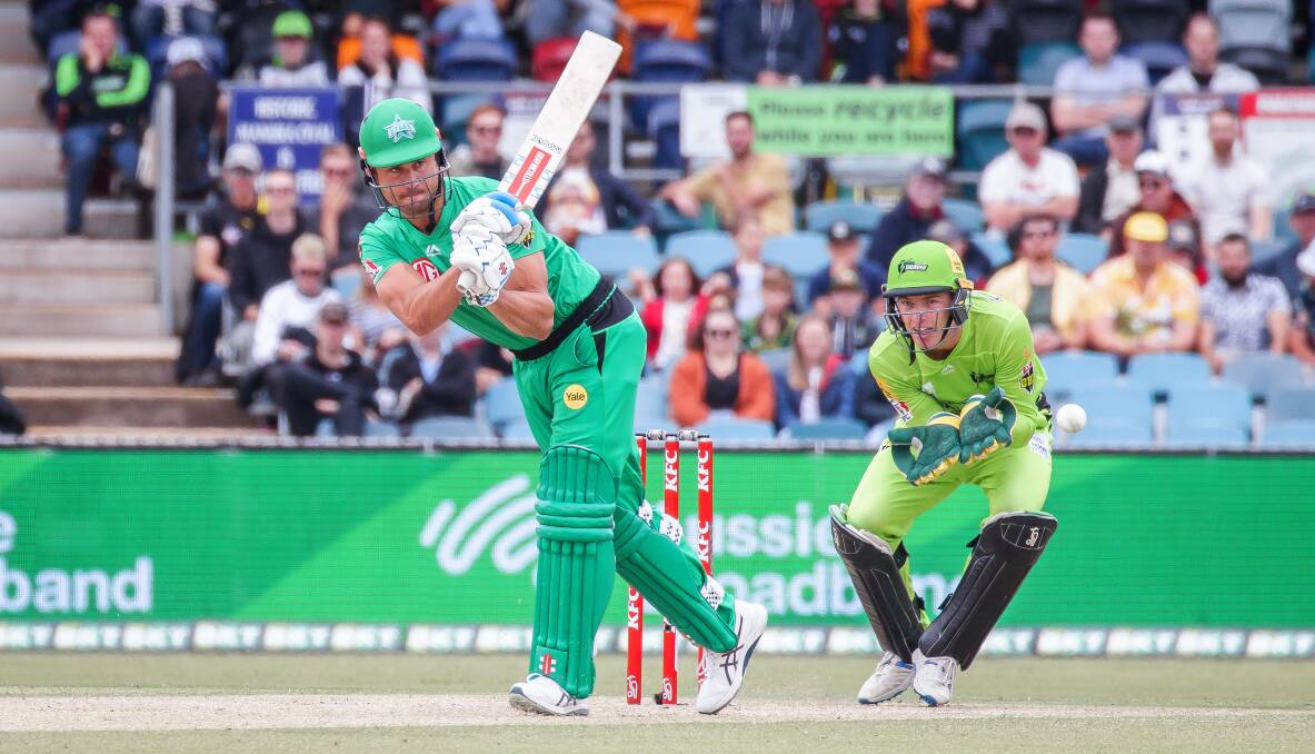 Opener Marcus Stoinis scored 61 off 37 balls for the Stars. Picture: Sitthixay Ditthavong