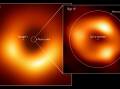 Comparison of the sizes of two black holes: M87*, left, and Sagittarius A*. Picture: Lia Medeiros/Event Horizon Telescope collaboration