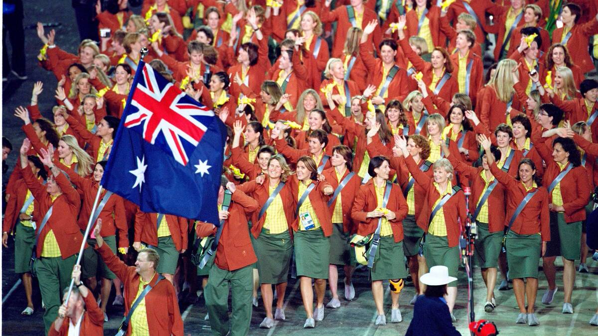 Australian Olympic uniforms through the years.