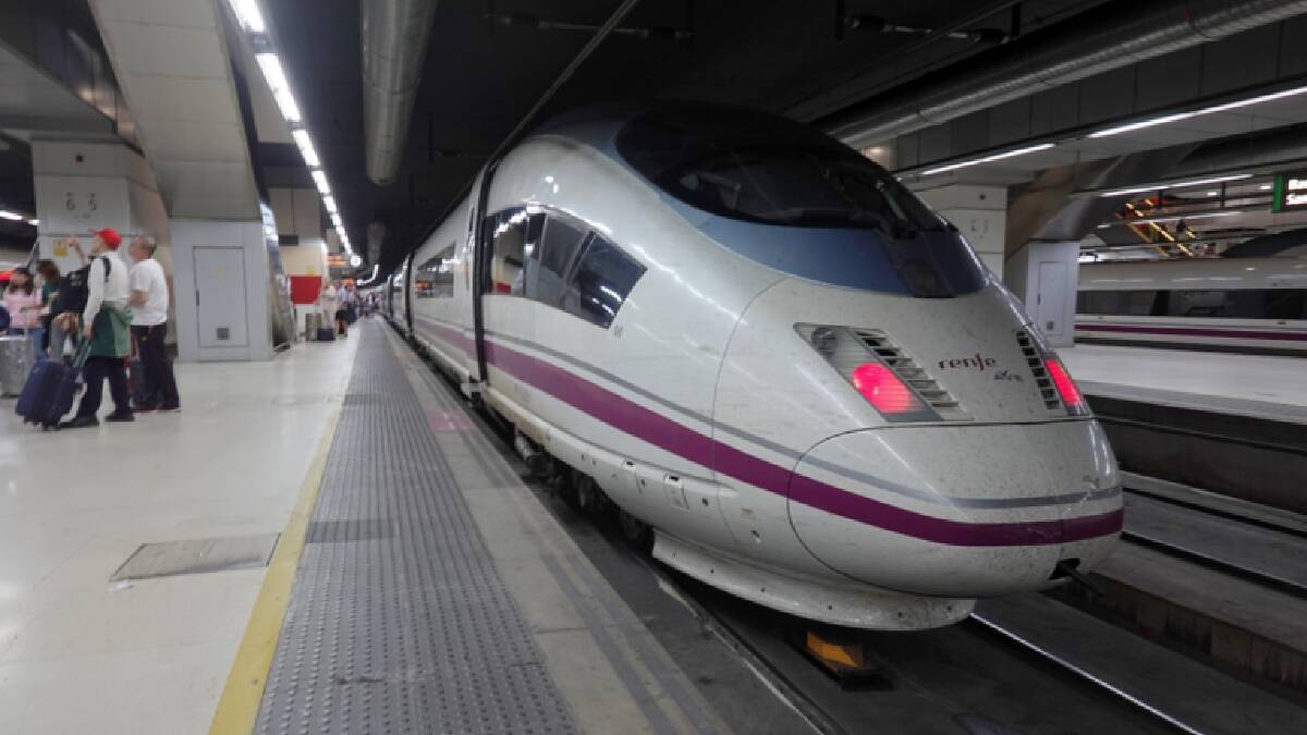 The Madrid to Barcelona train was a great experience. Picture: Crispin Hull
