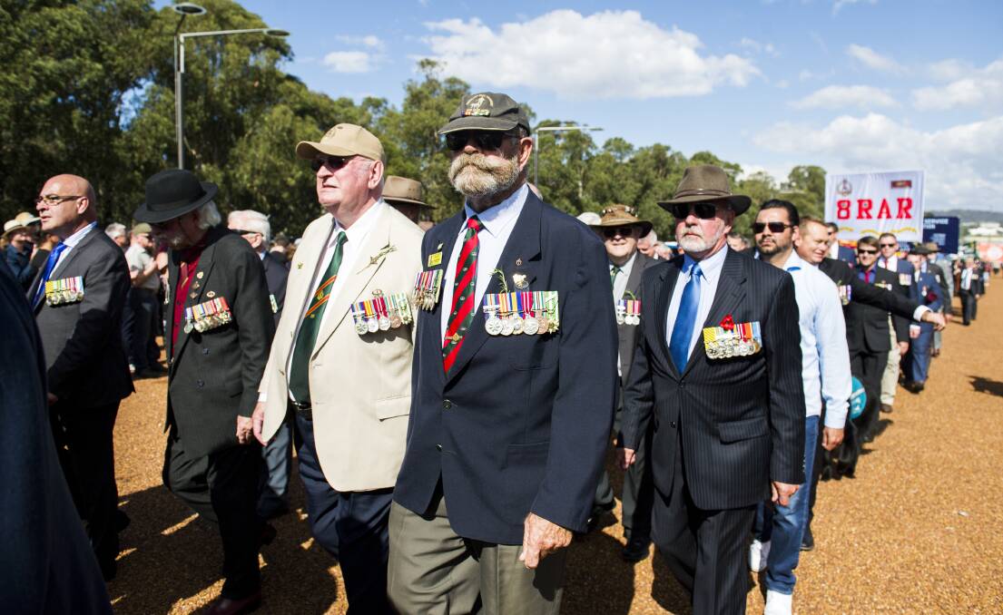 ACT RSL are waiting for approvals from the NCA to run to run an Anzac Day march in Canberra. Picture: Dion Georgopoulos