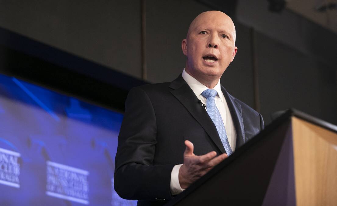 The sabre-rattling in Australia by Defence Minister Peter Dutton is especially misguided, other than as an excuse for more military spending. Picture: Keegan Carroll