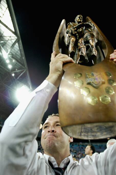 Stuart coached the Roosters to the 2002 NRL premiership. Picture: Getty Images
