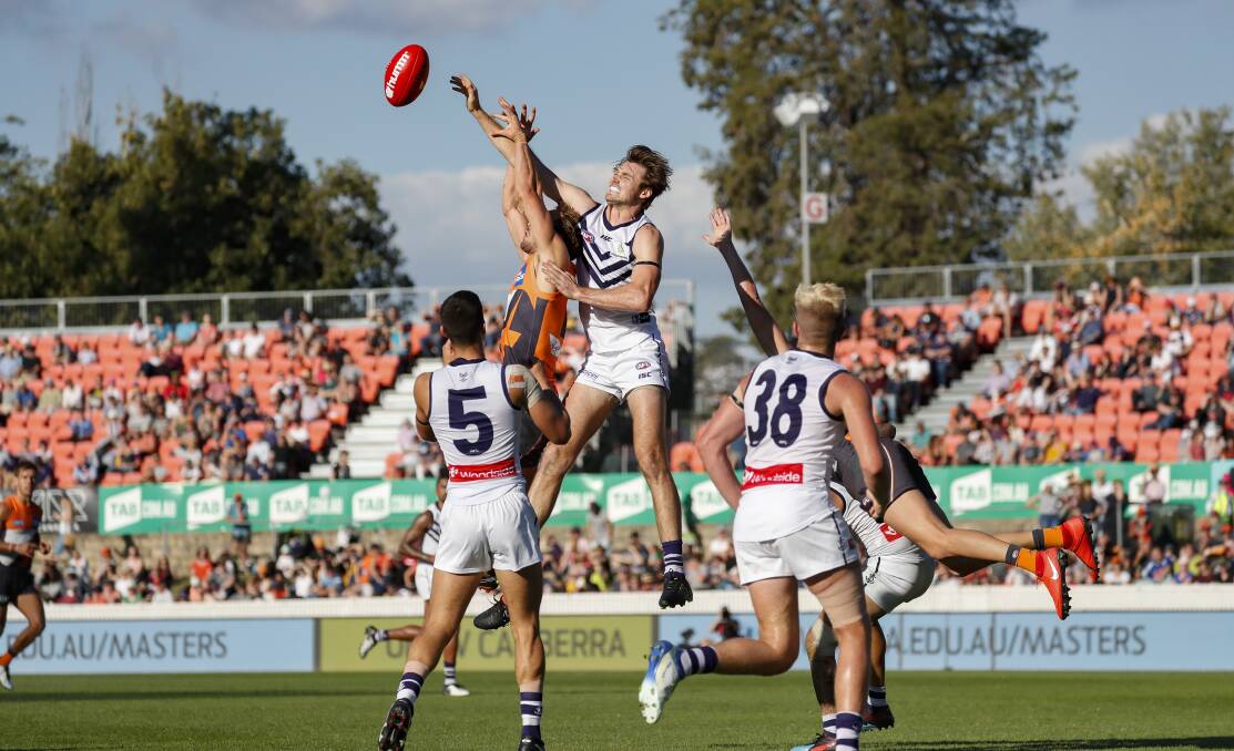 The Giants will host the Dockers next month in Canberra for the first time since 2019. Picture: Sitthixay Ditthavong