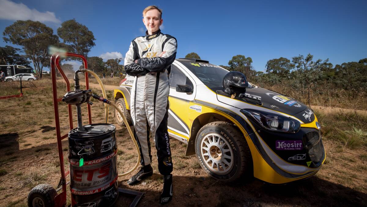 Rally car driver Troy Dowel has beaten cancer and will race this weekend. Picture: Sitthixay Ditthavong