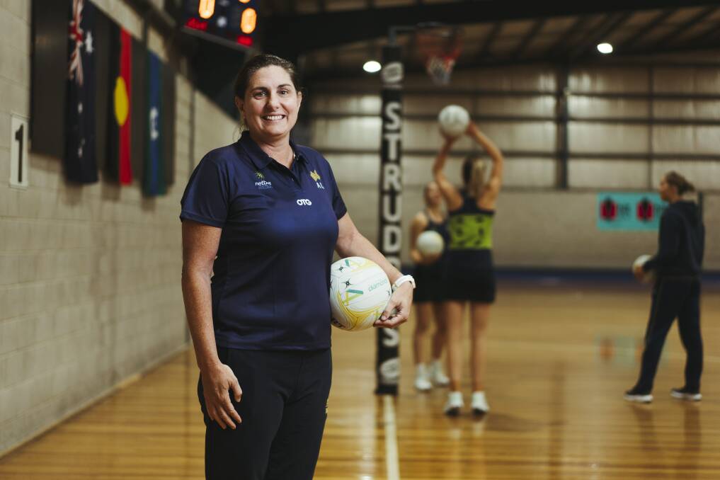 Australian 21-and-under squad coach Kylee Bryne in Canberra on Tuesday. Picture: Dion Georgopoulos 