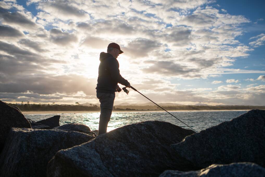 Fishing is allowed in NSW, provided you practice social distancing. Picture: Ross Caddaye