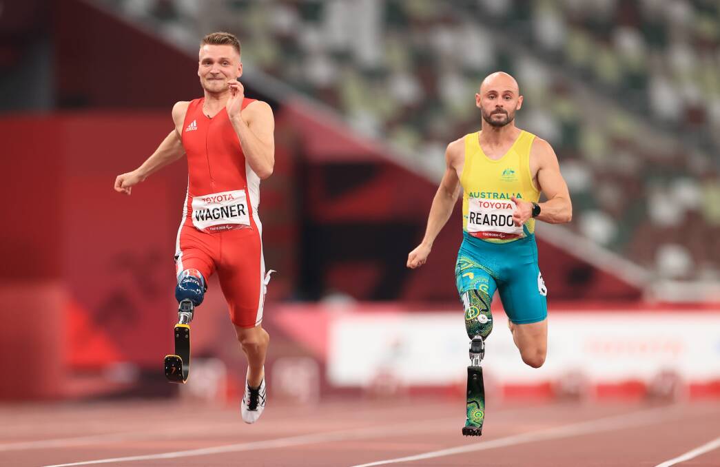Reardon finished fifth in the men's T63 100m at the Paralympics in Tokyo last month. Picture: Getty Images