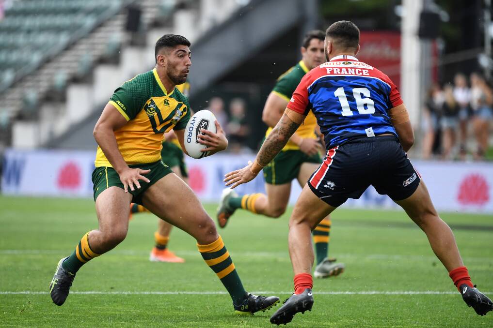 Raider Emre Guler played 49 minutes after coming off the bench for the Junior Kangaroos. Picture: NRL Imagery