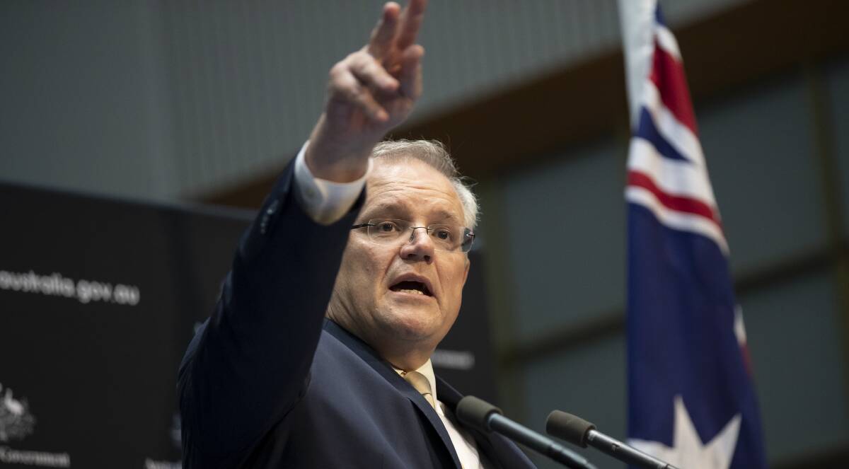 Prime Minister Scott Morrison, who has called on landlord to 'do the right thing' for their tenants. Picture: Sitthixay Ditthavong