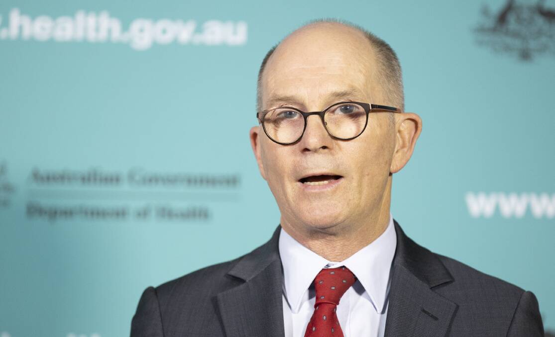 Deputy Chief Medical Officer Paul Kelly in Canberra on Monday. Picture: Sitthixay Ditthavong