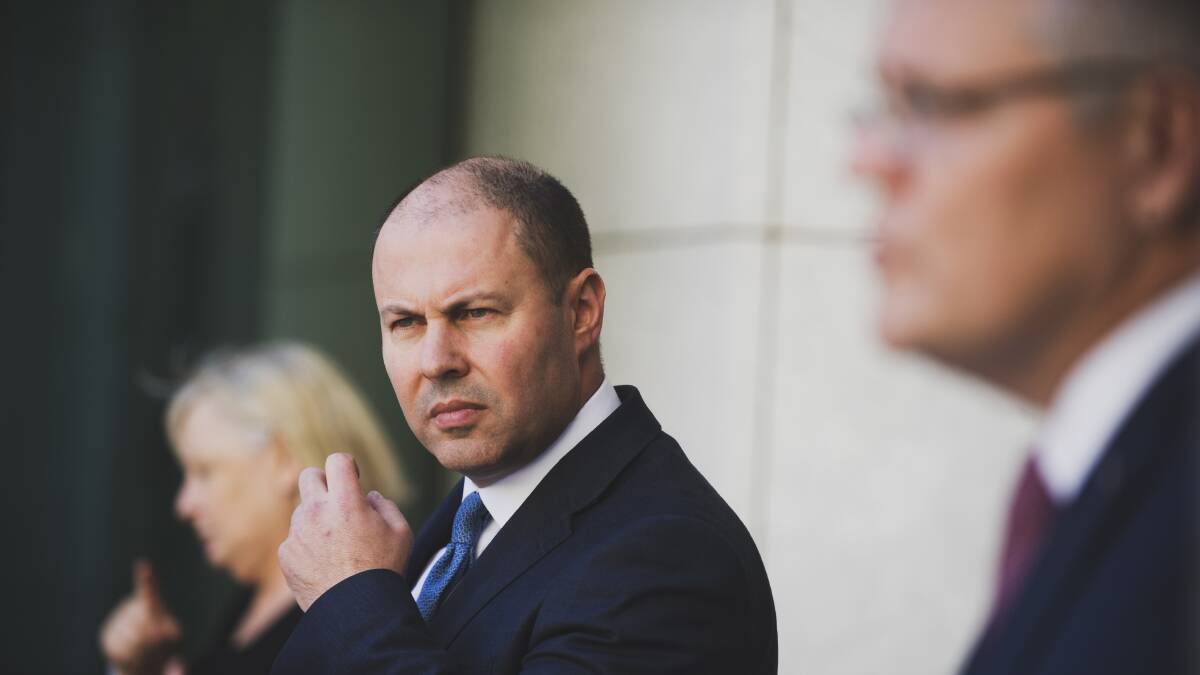 Treasurer Josh Frydenberg will outline the nation's economic path out of the lockdown at a National Press Club address on Tuesday. Picture: Dion Georgopolous