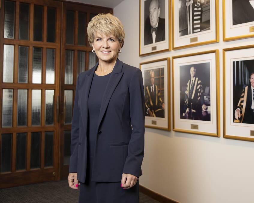 ANU chancellor Julie Bishop, who says the ANU is "coping' but hoping for government support. Picture: Sitthixay Ditthavong