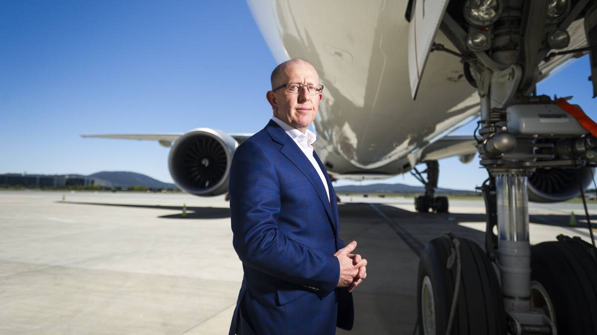 Canberra Airport chief executive Stephen Byron. Picture: Dion Georgopoulos