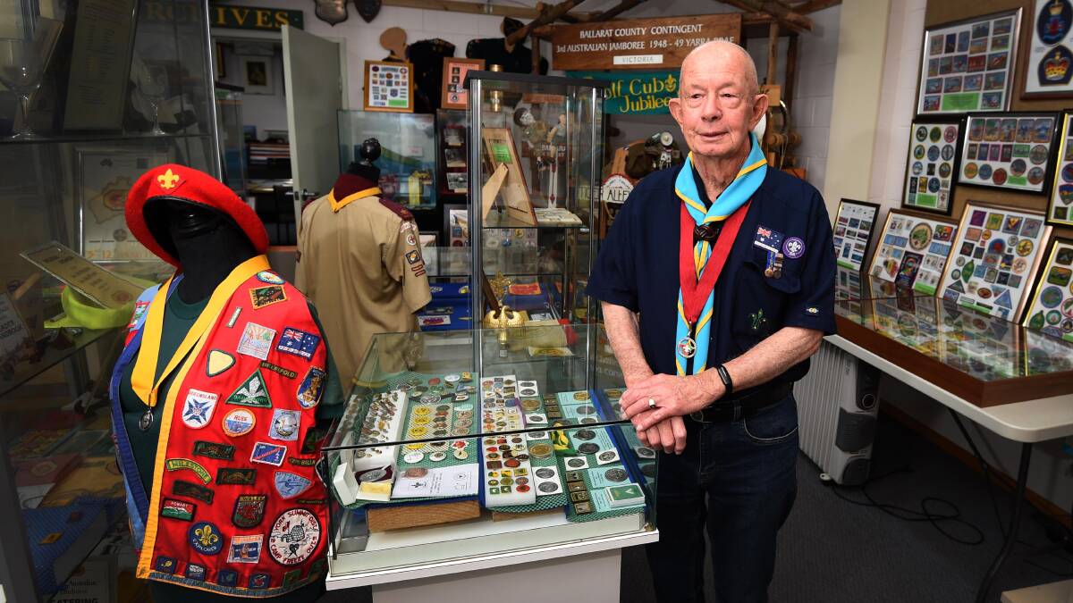 Neville Cartledge is the most decorated Scout in Ballarat. Picture by Lachlan Bence
